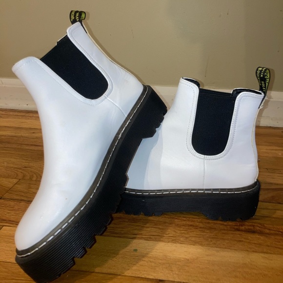 SHEIN Shoes - White boots Doc Marten look alikes